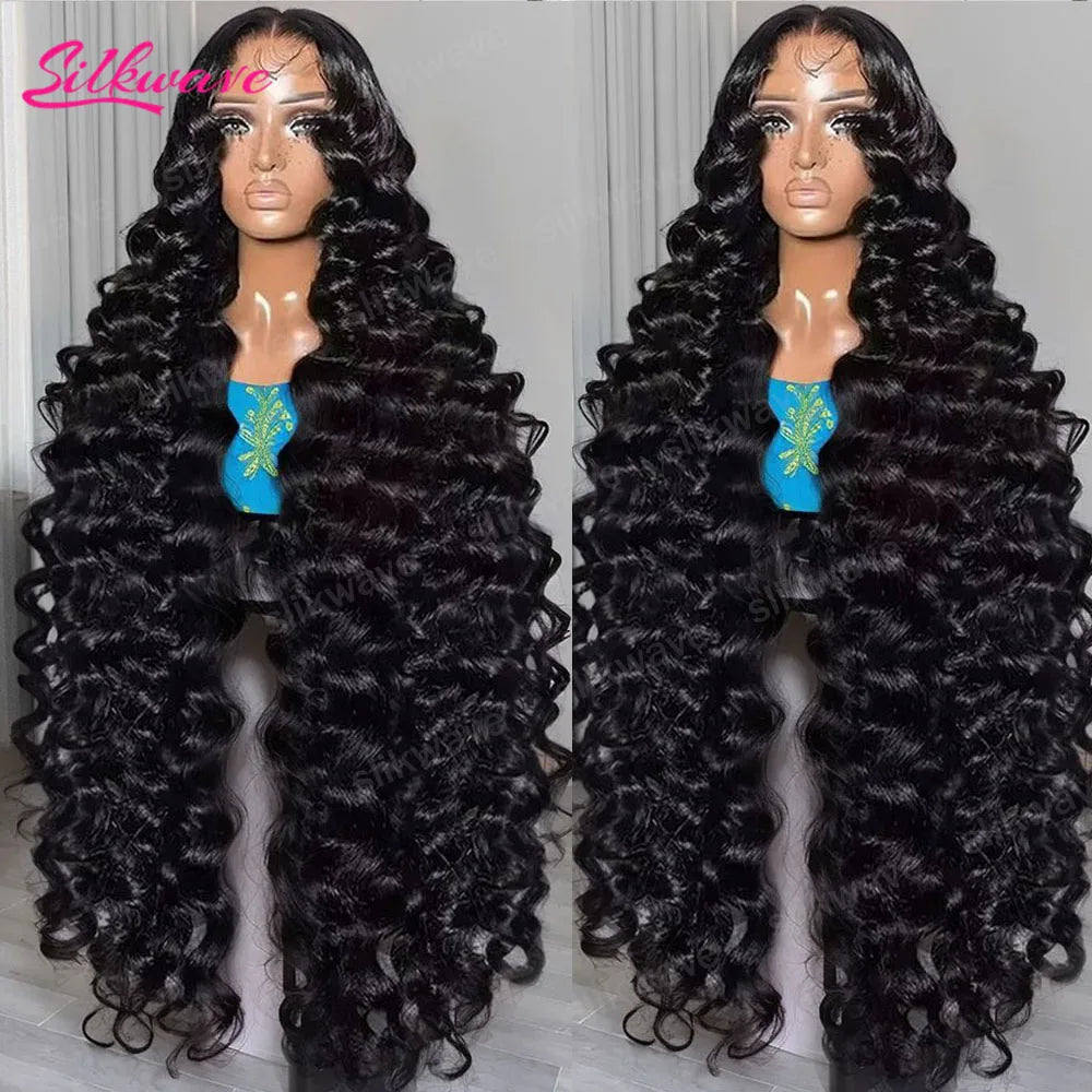 30 40 Inch Loose Deep Wave Wigs 13x6 Hd Lace Frontal Wig Brazilian Human Hair Wig 13x4 Preplucked Transparent Hd Lace Front Wig
