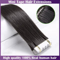 Reba Mini Tape In Human Hair Extensions Straight Human Hair European Remy Tape Adhensive Real Thick Human Hair Extensions 20pcs