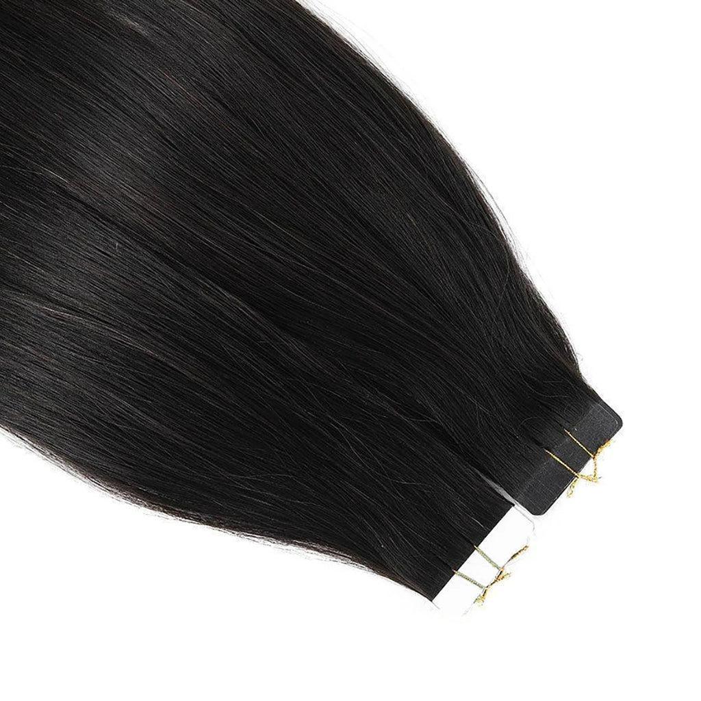 Tape In Human Hair Extensions 20pcs Natural Black Straight Brazilian Human Hair Tape In Extensions Skin Weft Tape Ins For Women