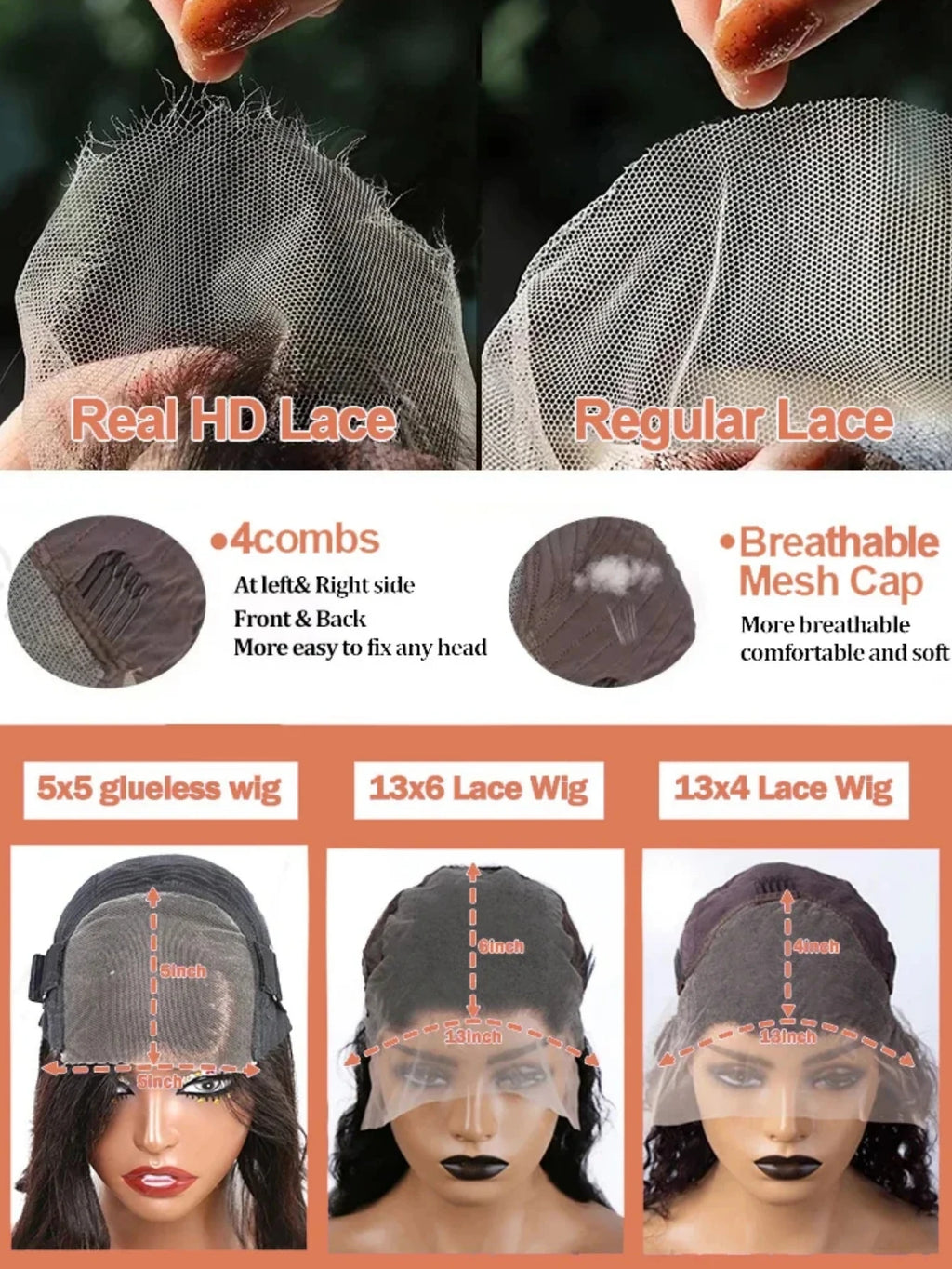 40 Inch 200 Density 13x6 Frontal Wig For Women Brazilian Wigs Human Hair 13x4 Bone Straight HD Transparent Lace Front Wigs