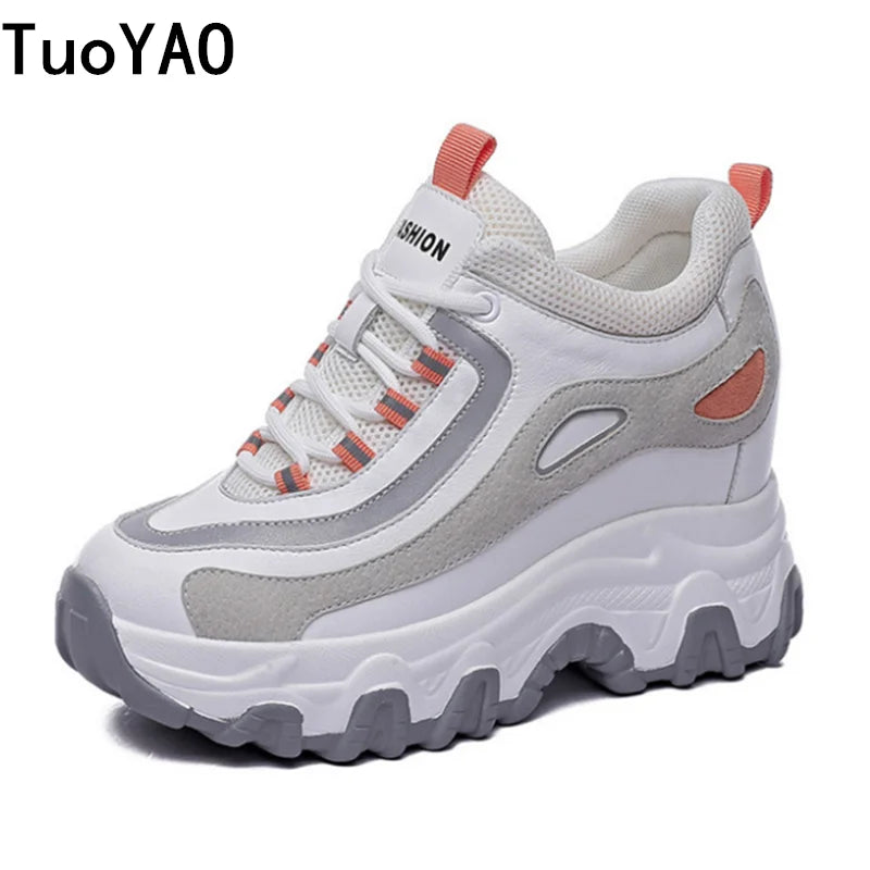 Autumn Fashion Sneakers For Women Platform Chunky Casual Shoes 2025 High Quality Woman Tenis Female Walking Trainers Thick Sole