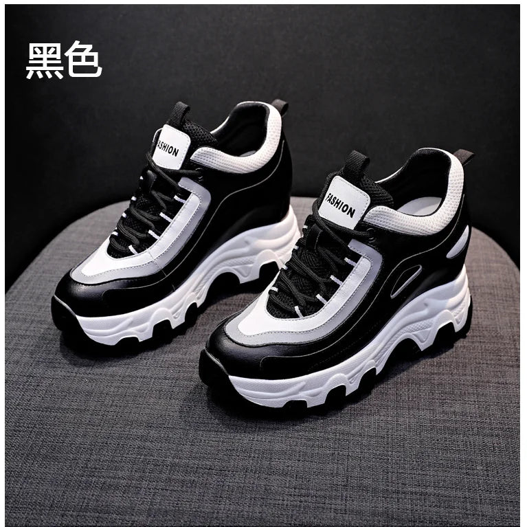 Autumn Fashion Sneakers For Women Platform Chunky Casual Shoes 2025 High Quality Woman Tenis Female Walking Trainers Thick Sole