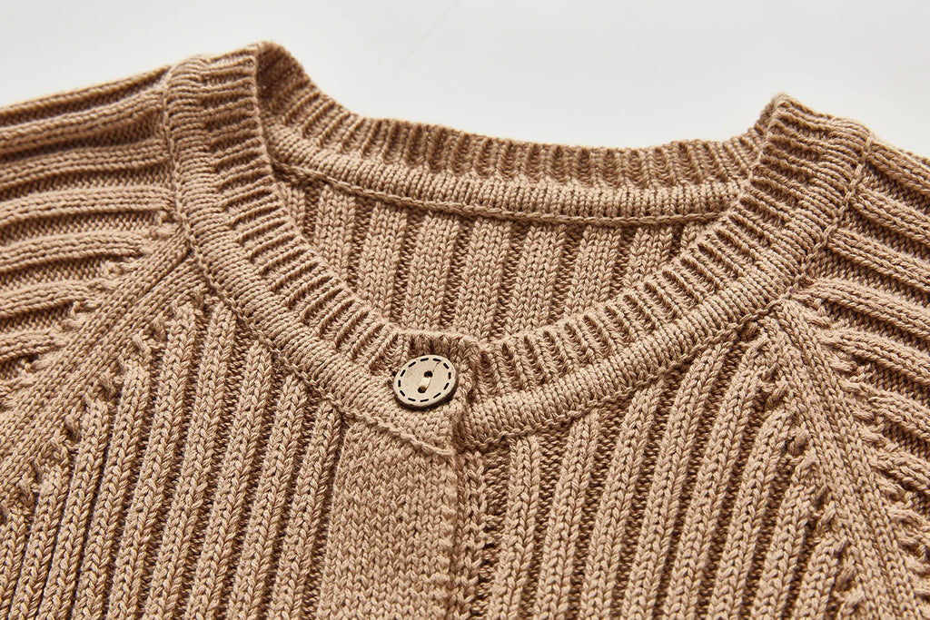 Lioraitiin 0-24M Newborn Infant Baby Boy Girl Autumn Winter Romper Long Sleeve O-Neck Knitting Jumpsuit 3Colors