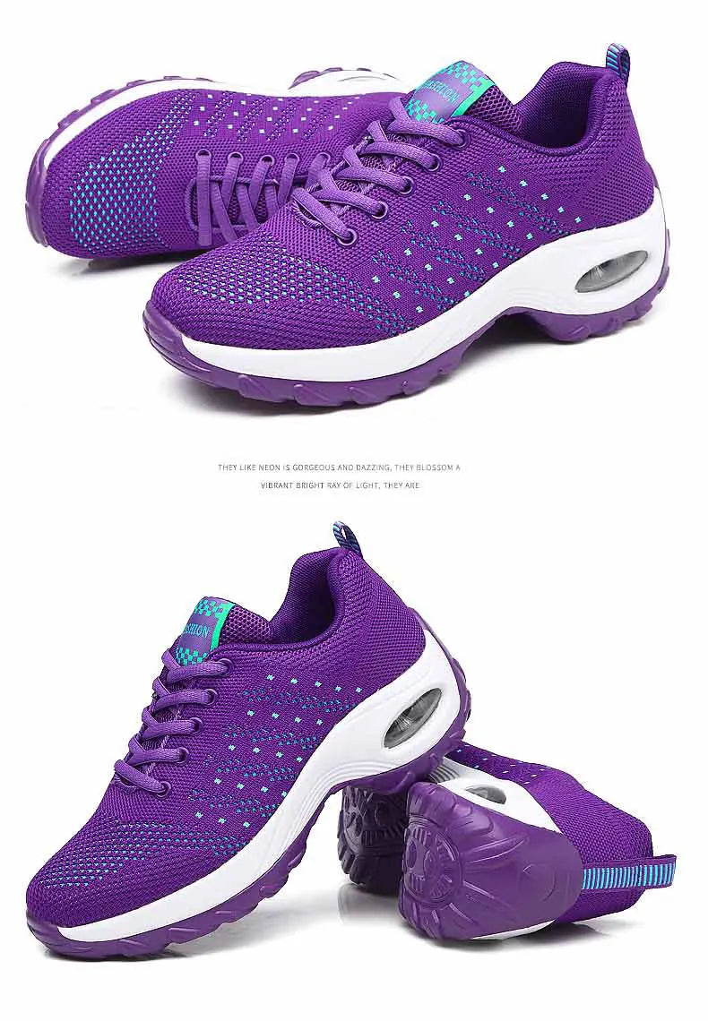 2025 Women's Fashion New Product: Sports Walking Shoes Breathable and Lightweight Casual Walking Platform Shoes Calzados Mujeres