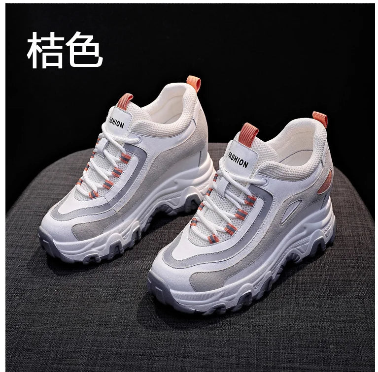 Autumn Fashion Sneakers For Women Platform Chunky Casual Shoes 2025 High Quality Woman Tenis Female Walking Trainers Thick Sole