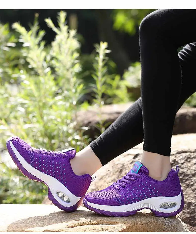 2025 Women's Fashion New Product: Sports Walking Shoes Breathable and Lightweight Casual Walking Platform Shoes Calzados Mujeres