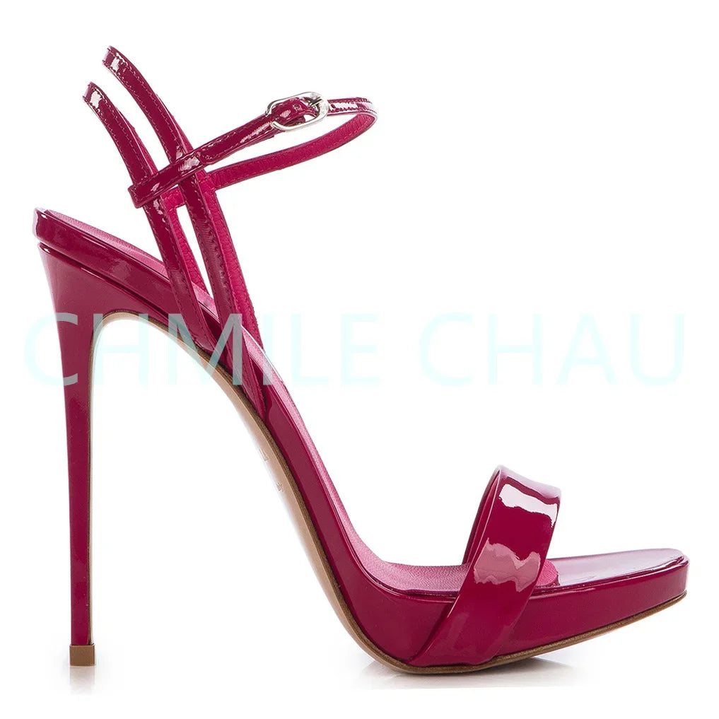 【Measure your feet length before order】Elegant Luxury Designer Women Sandal High Heel Banquet Prom Sandálias Femininas 23-CHC-30