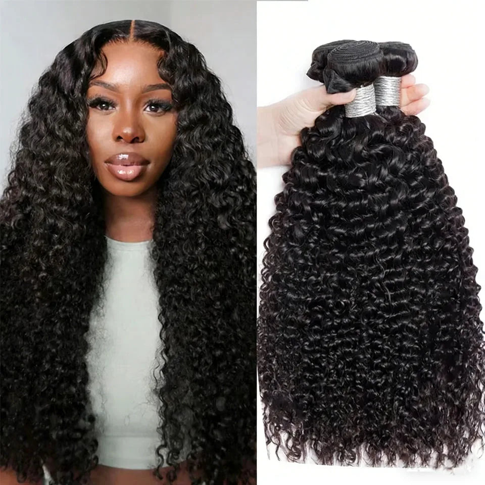 Mogolian Hair 8-30 Inch Kinky Curly Bundles 100% Virgin Human Hair Weaving Natural Curly Hair 2 3 4 Bundle Deals For Extensions