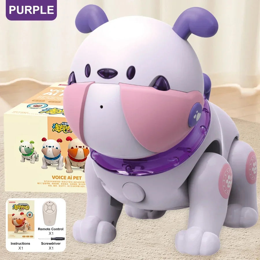 Intelligent Programmable Toy Rc Pet Kid Toys Interactive Voice and Touch Sensing Dancing Music Remote Control Cartoon Robot Dog