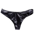 Women Bright PU Leather Panties Low Waist WetLook Shiny Underwear Clubwear Sexy Lingerie Seamless Stretch Solid Brief трусы