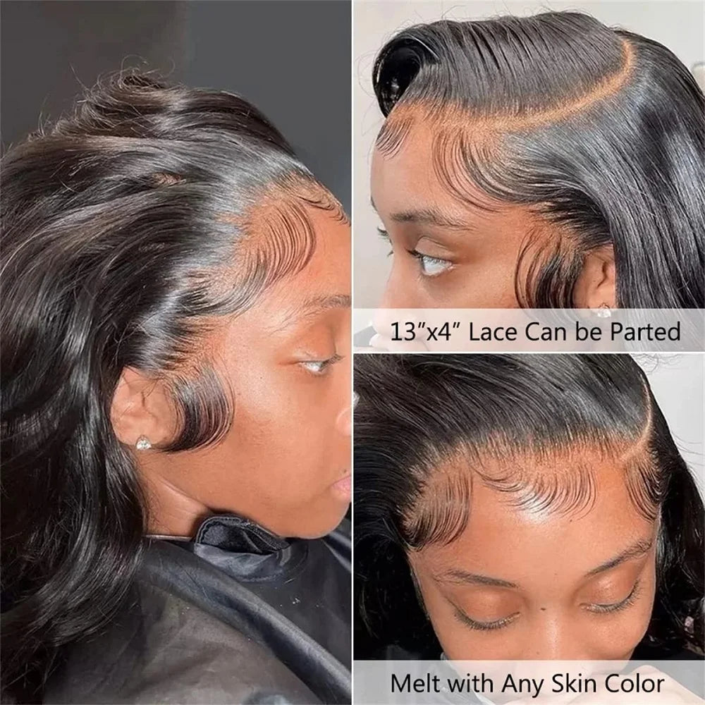 20 22inch 13x4 Body Wave Lace Frontal 4x4 5x5 Transparent Lace Closure Brazilian Remy Hair 100% Human Hair Cheap Soft Preplucked