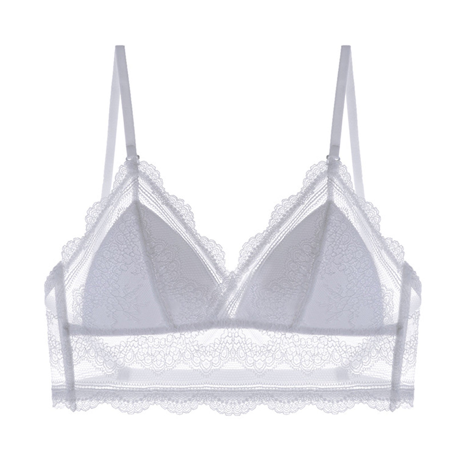 Sexy Low Back Bras Ladies U Backless Invisible Lace Wireless Bra Bralette Mesh Ultra Thin Seamless Underwear Women Lingerie