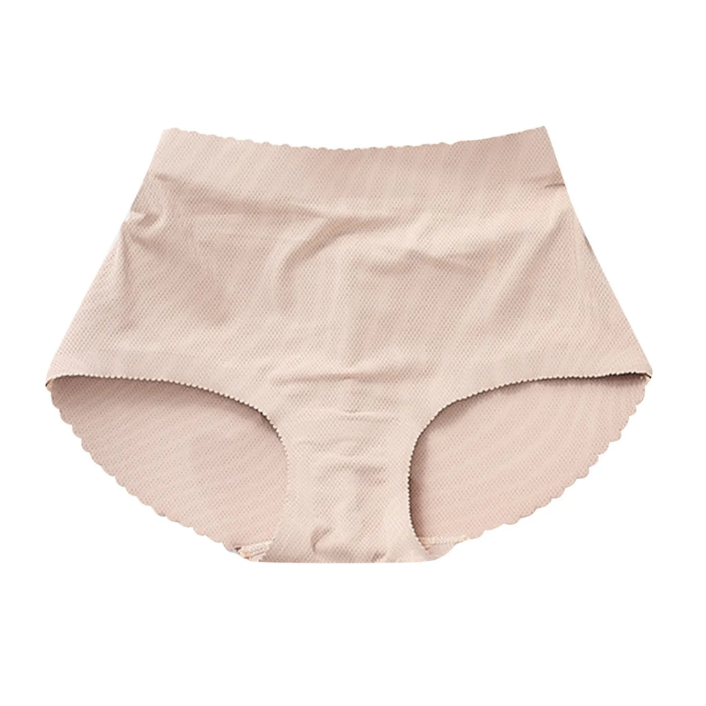 Seamless Shapewear Women's Mid Waist Shaping Triangle Pants Sponge Buttocks Mesh Breathable Hip Lifting Tummy Tightening Pants