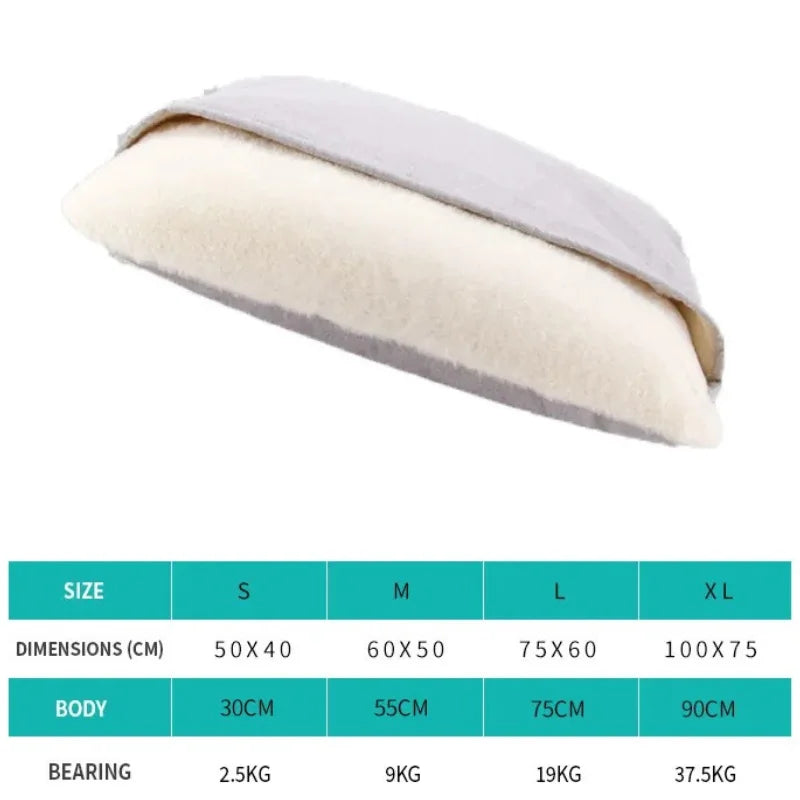 Pet Bed Dogs Kennel Winter Warm Removable Washable Bite-resistant Puppy Sofa Cushion Plush Cat Mat for Large Pet Sleeping Bag