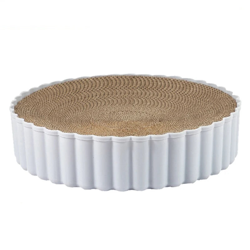 Round corrugated paper cat scratching board scratch resistant cat claw pet toy cat pet supplies