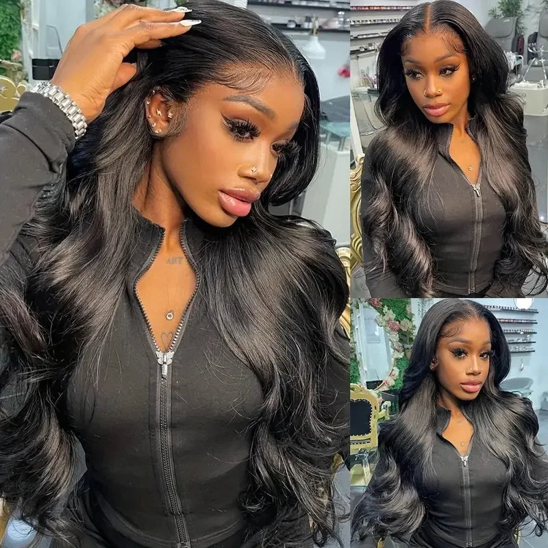 Body Wave Lace Front Wigs Human Hair Pre Plucked 180% Density Human Hair Wigs for Black Women 13x6 transparent Lace Frontal Wigs