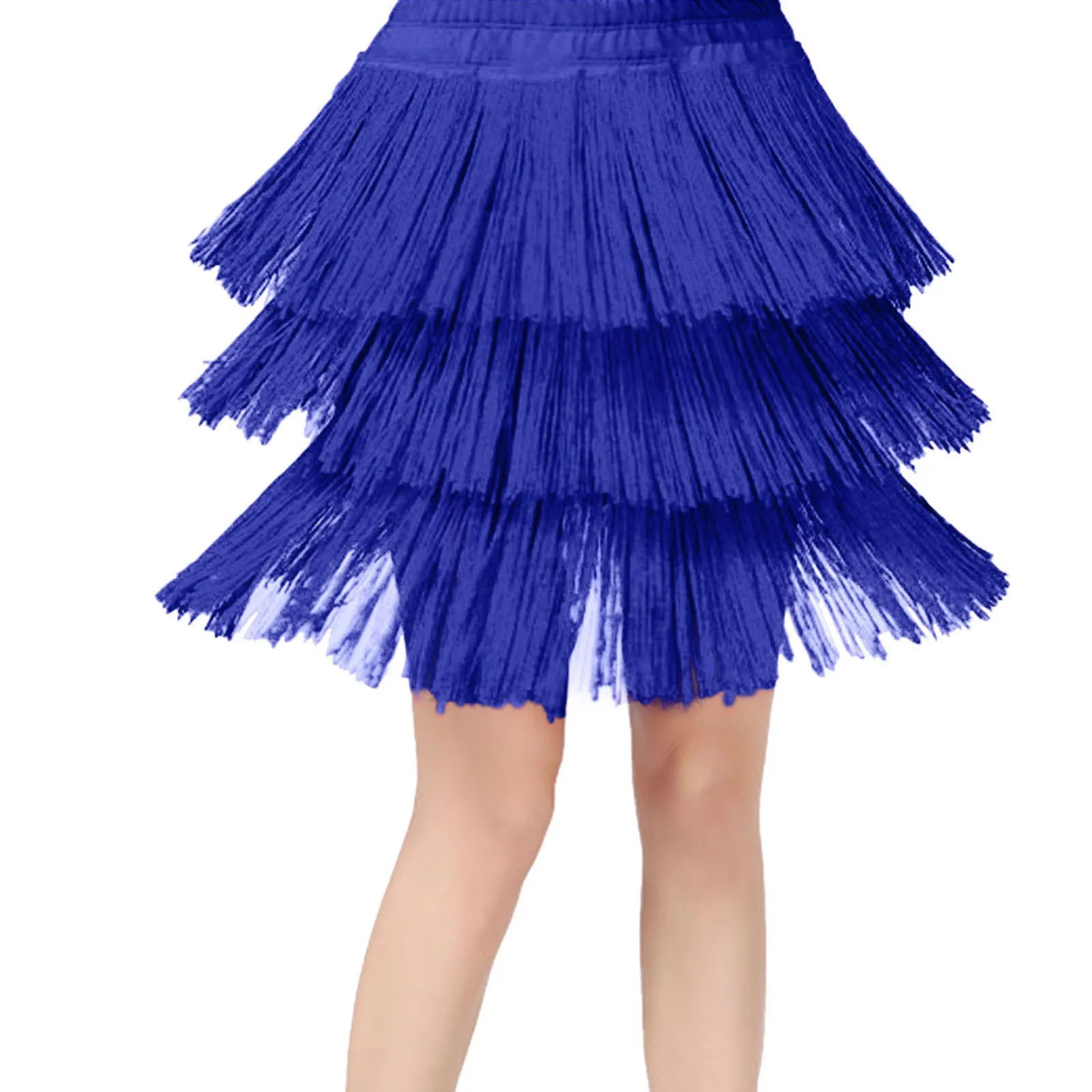 Girl dresses Kids Girls Tassel Dance Skirt Latin Ballroom Layered Fringe Dancewear vestidos para niñas