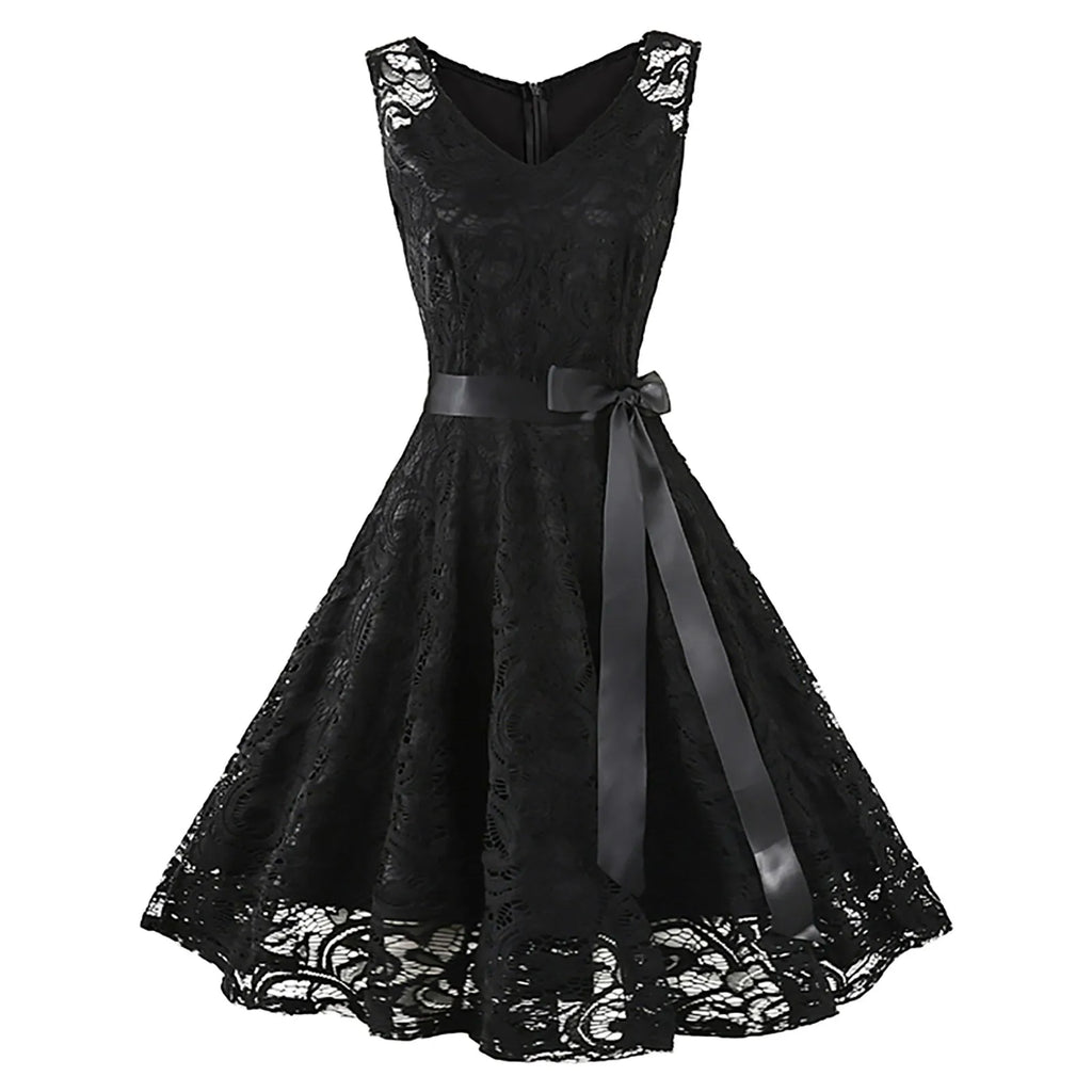 Pink Lace Party Wedding Dresses for Women Solid Sleeveless Elegant Gown Bridesmaid Prom Party A Line Dress Hollow Lace Up Robe