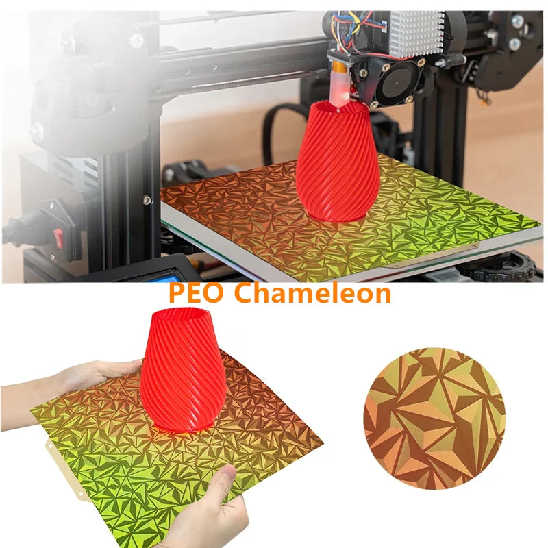 Voron V0 PEI Sheet 120x120mm Double Sided Textured/Smooth PEI PET PEO PEY H1H Flexible Spring Steel Sheet Magnetic Build Plate