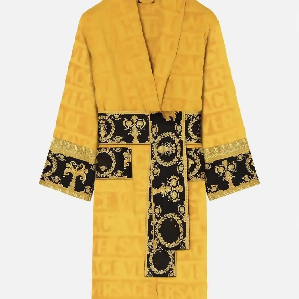 Fashion Autumn Winter Couple Robes - Long Sleeve Adult Bathrobe with Sashes Pockets, Men Women Homewear Pajamas