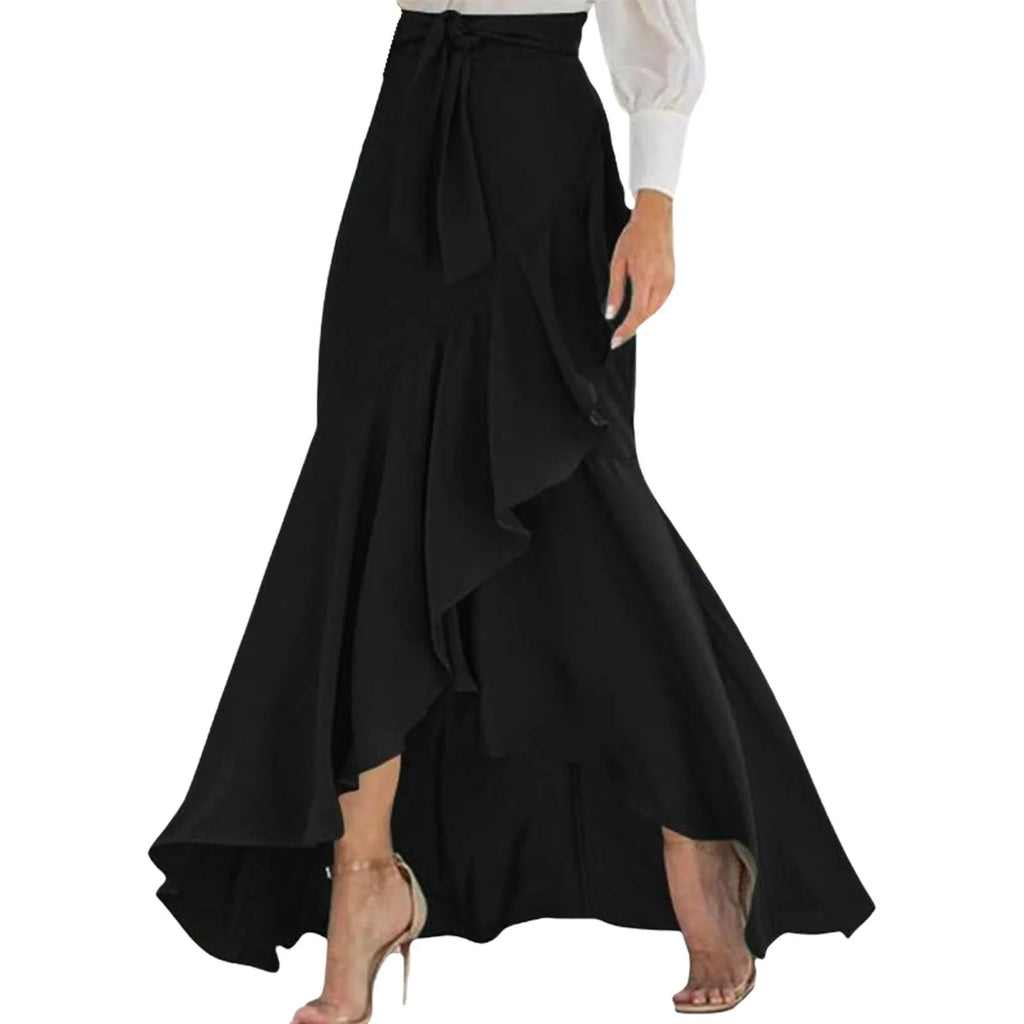 Dresses For Women 2025 Wedding Guest Waistband Lace Wrapped Hip Fishtail Skirt High Waist Sexy Irregular Vestido Mujer Elegante