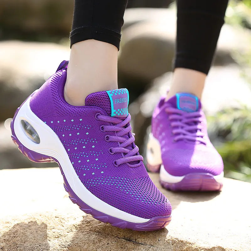 2025 Women's Fashion New Product: Sports Walking Shoes Breathable and Lightweight Casual Walking Platform Shoes Calzados Mujeres