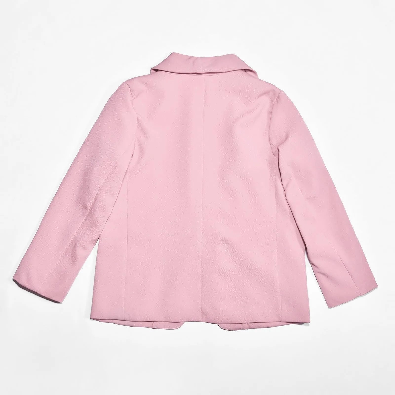 Youth Winter Coat Girls Long Sleeve Shawl Formal Suit Jacket Open Front Inner Pocket For Kids Girls Dress Up Coat Ropa De NiñA