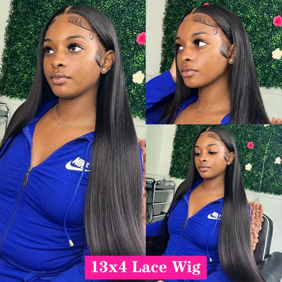 40 Inch 200 Density 13x6 Frontal Wig For Women Brazilian Wigs Human Hair 13x4 Bone Straight HD Transparent Lace Front Wigs