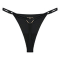 Women’S Low Rise Thong Sexy Panties Double Love Buckle Strap G-String Sports Thongs Breathable Underpants For Fine Womens белье
