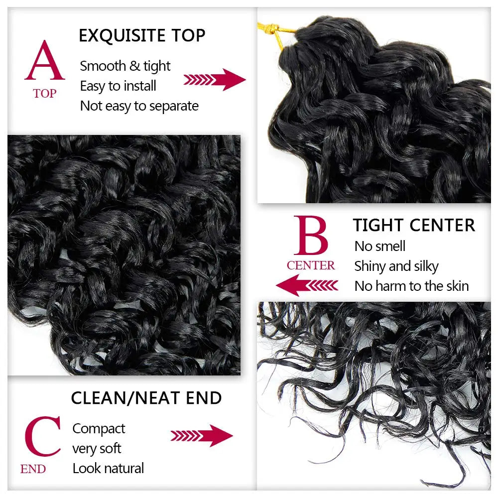 16A Kinky Curly Crochet Human Hair Knotless Pre-Separated Crochet Hair Extensions With String Curly Pre-Looped Feather Hair