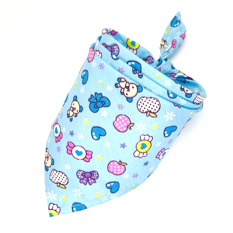 30/50 Pcs Dog Bandana Lot Bulk Personalized Pet Dog Face Bandana Washable Dog Bandanas For Small Large Dogs 20 Colors
