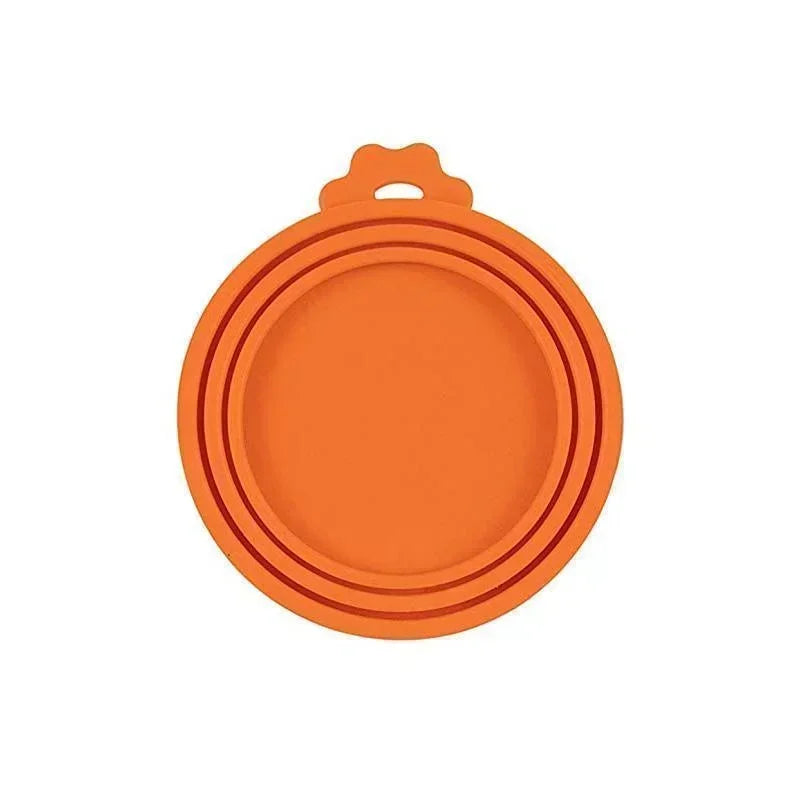 Reusable 3 In 1 Pet Food Can Silicone Cover Dogs Cats Storage Tin Cap Lid Seal Cover Pet Supplies For 8.5cm/7.5cm/6.5cm