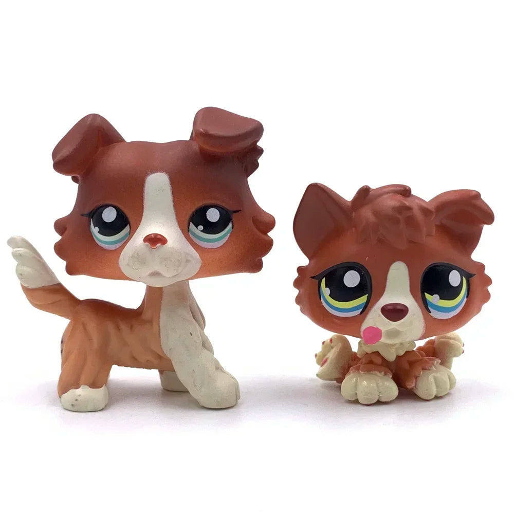 Rare Animal littlest pet shop lps toy toy Cute kitten Stands Dog Dachshund Collie Cocker Spaniel Great Dane Old Bobble head toy