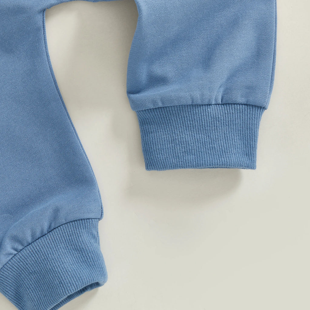 Toddler Boys Fall Outfits Retro Truck Print Long Sleeve Sweatshirts and Long Pants 2Pcs Clothes Set