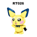 RT026-036 Pokemon Pikachu Pet Elf Cartoon Series ABS Plastic Accessories Building Blocks Figures For Children Collection Toys