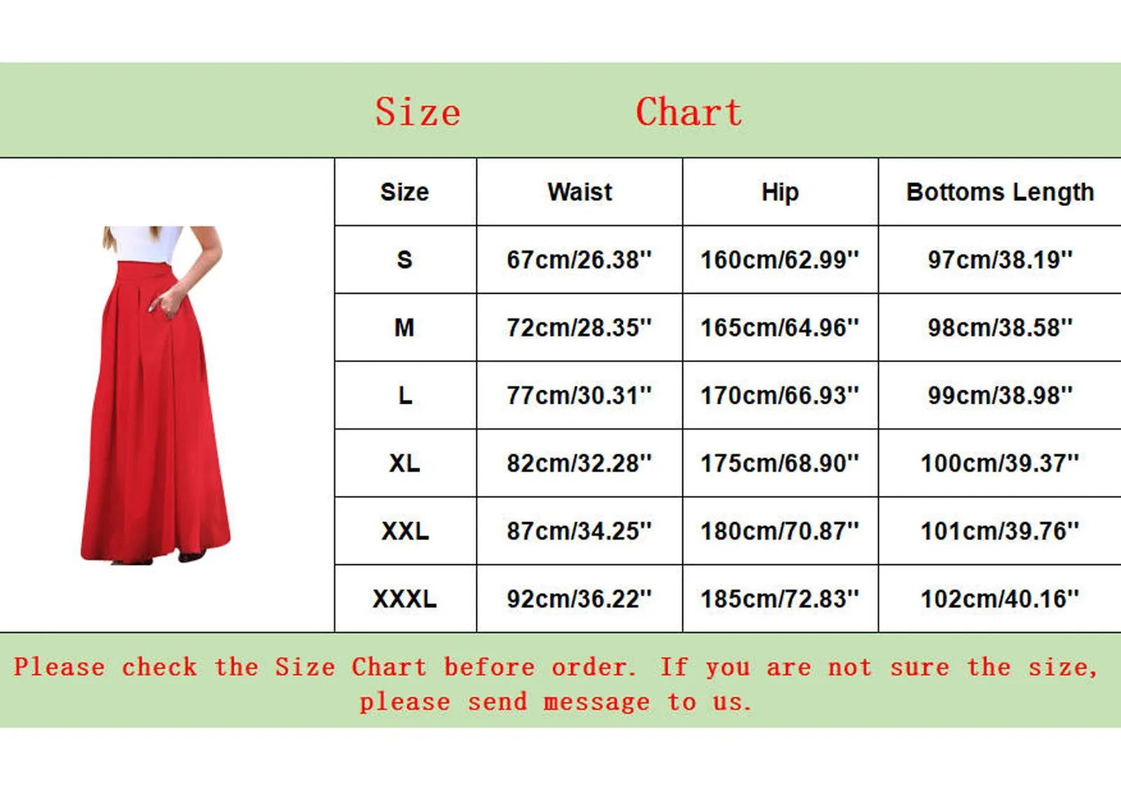 Vintage Low Rise Straight Skirts Women's Large Swing Solid Color High Waist Pleated Half Skirt With Pocket Summer Vacation Wear