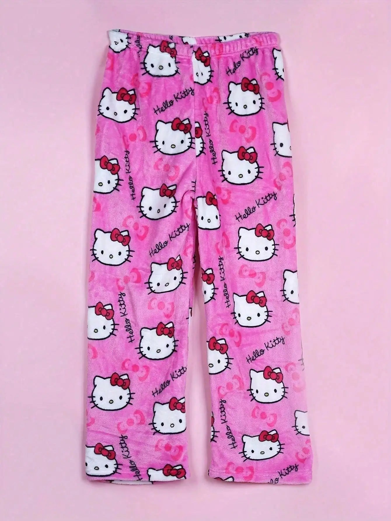 Y2K Hello Kitty pajamas anime women's pajamas cartoon couple walking home pajamas trousers casual homewear