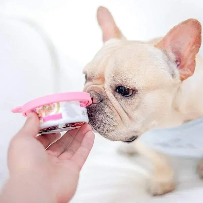 Reusable 3 In 1 Pet Food Can Silicone Cover Dogs Cats Storage Tin Cap Lid Seal Cover Pet Supplies For 8.5cm/7.5cm/6.5cm