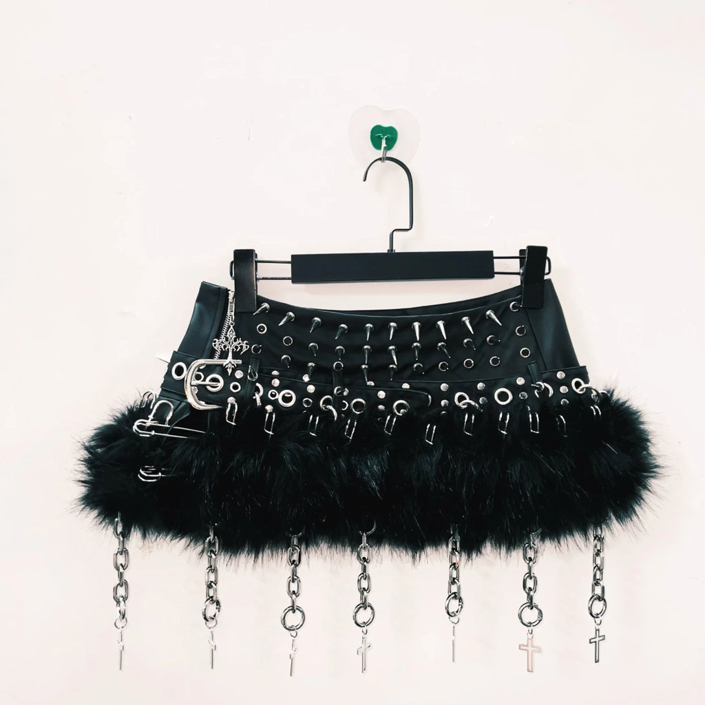 y2k clothes gothic clothes y2k Skirt Gothic Skirt Punk Skirt harajuku Skirt Rivet Skirt Cross Skirt vintage Skirt  y2k fashion