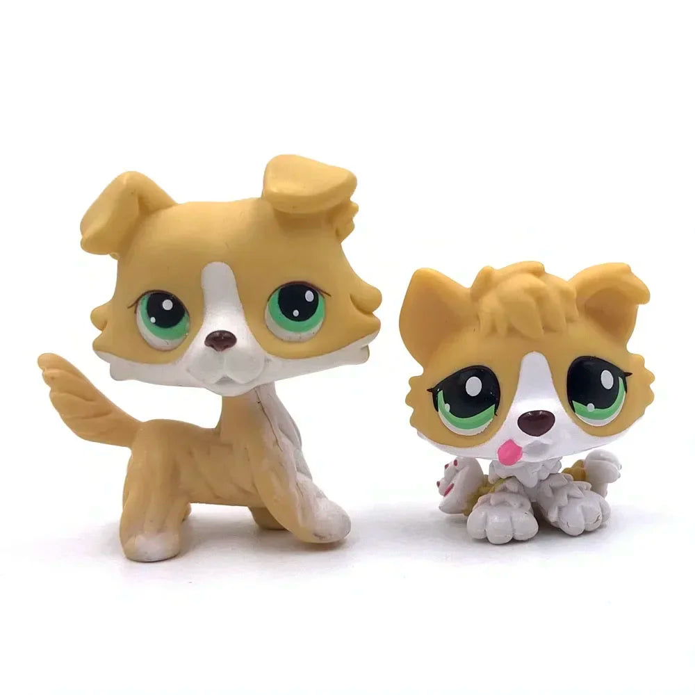 Rare Animal littlest pet shop lps toy toy Cute kitten Stands Dog Dachshund Collie Cocker Spaniel Great Dane Old Bobble head toy