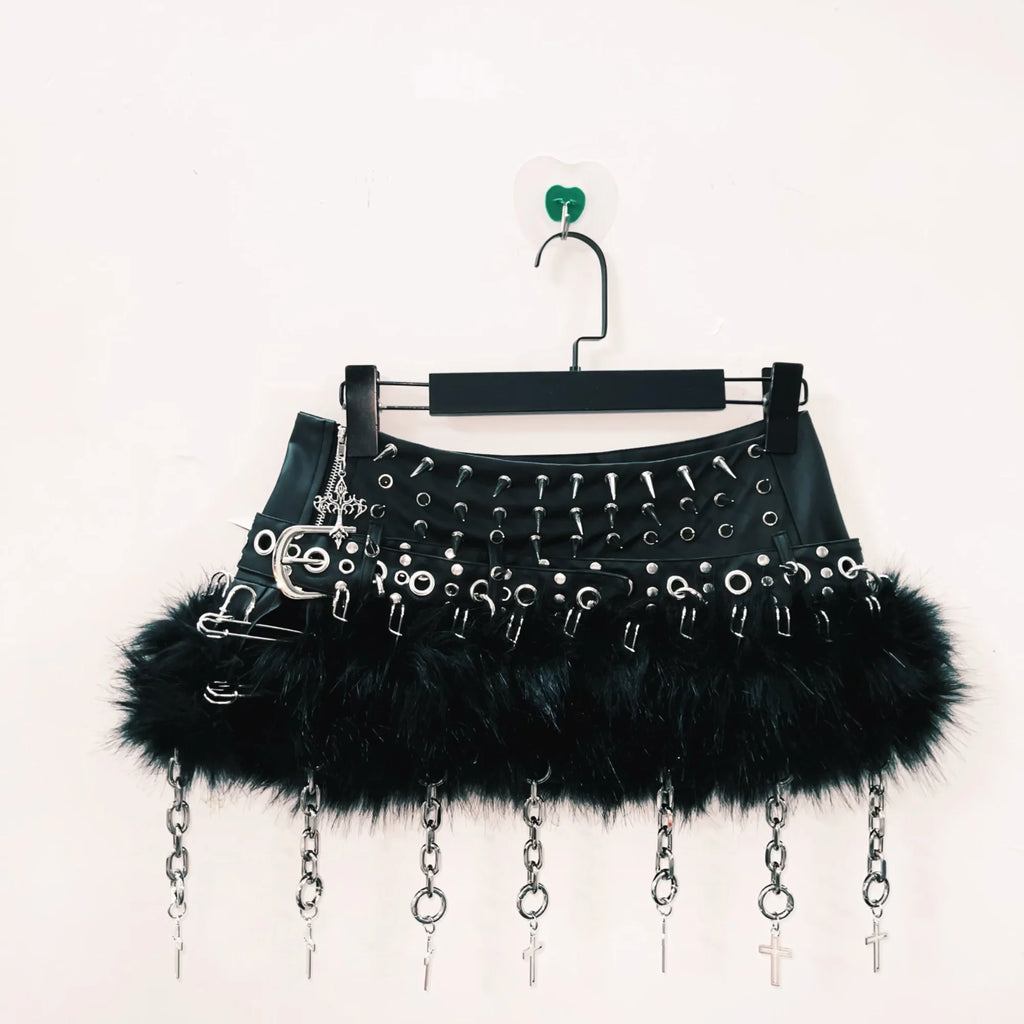 y2k clothes gothic clothes y2k Skirt Gothic Skirt Punk Skirt harajuku Skirt Rivet Skirt Cross Skirt vintage Skirt  y2k fashion