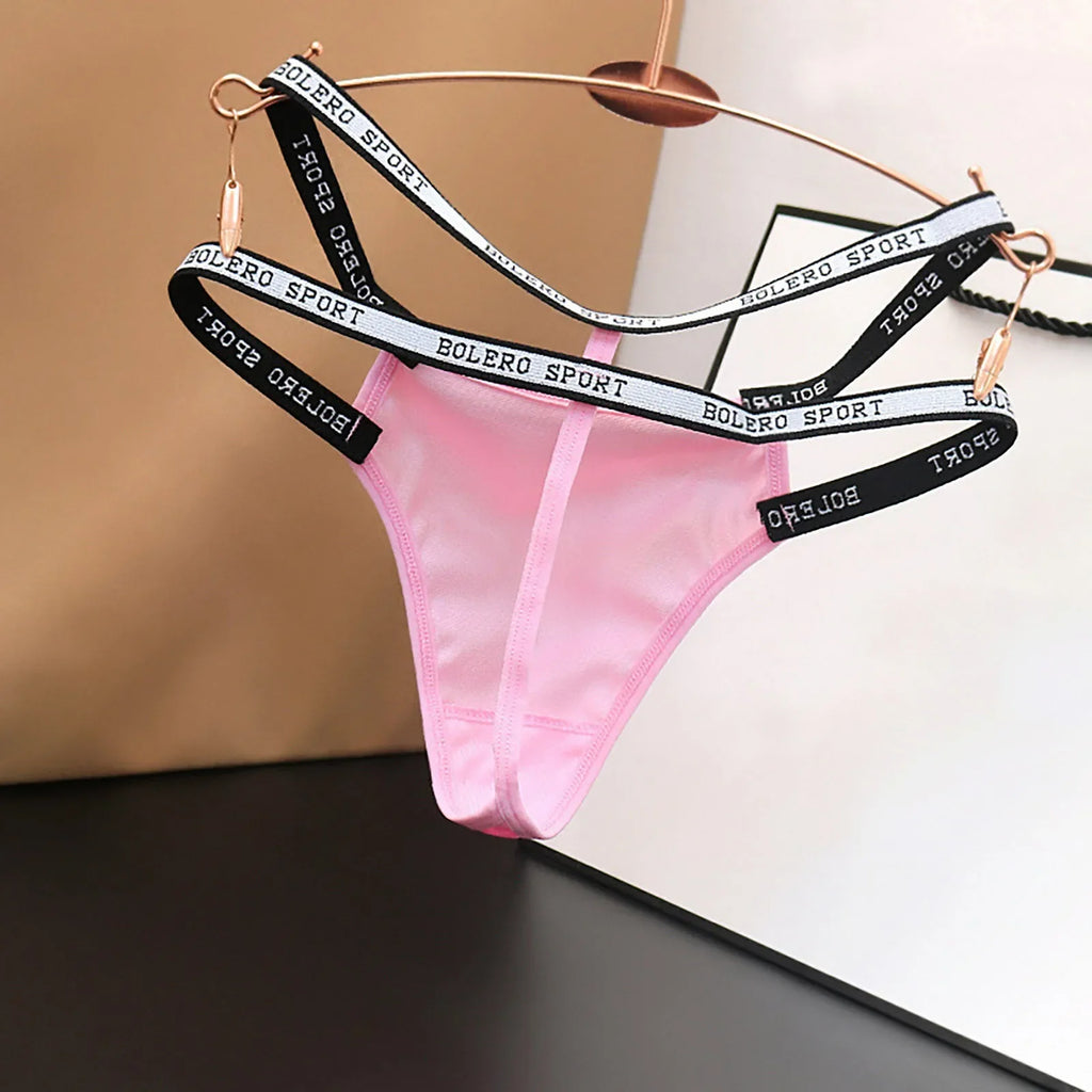 Women'S Panties Lingerie for Ladies Low Waist Mesh Briefs Solid Cotton Crotch Underwear Panties Woman Clothing