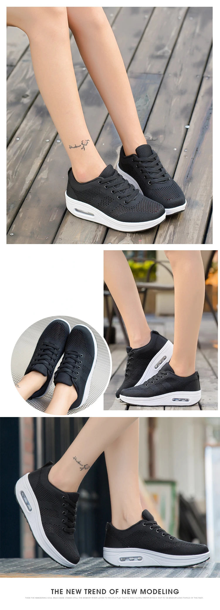 New Large Size Women's Shoes Fashion Hollowed Out Breathable Sneakers Women Outdoor Comfort Lightweight Casual Shoes for Women