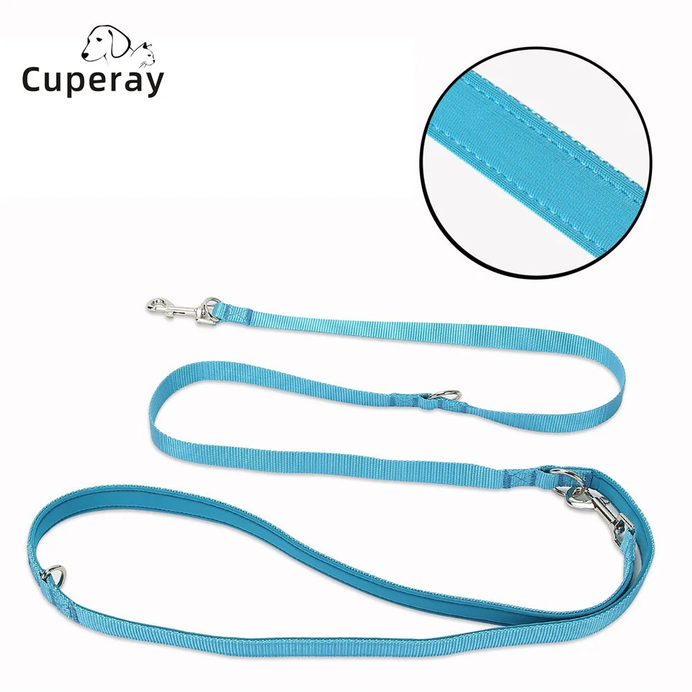 Multifunctional Dog Leash,Adjustable Length Multipurpose for Medium & Large Dogs,Convertible Hands Free,Crossbody,Over Shoulder