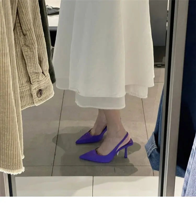 Oulylan High Heels Shallow Women's Sandals Shoes for Women High heeled Sandals  Women's Shoes Fashion Pumps Pointed Toe