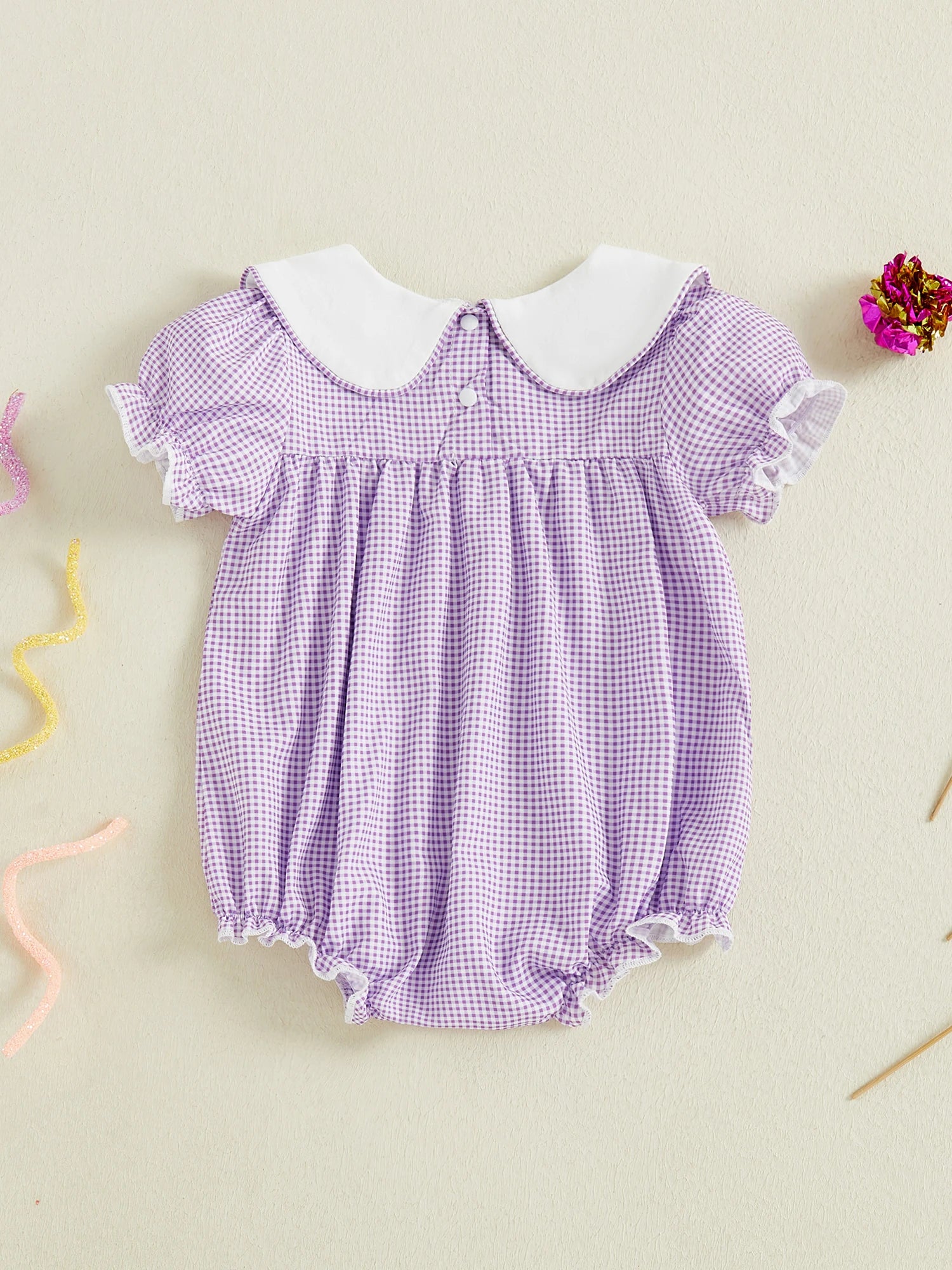 Toddler Girls Jumpsuit Sleeveless Round Neck Floral Print Ruffle Romper Baby Bodysuit Summer Outfit with Bow