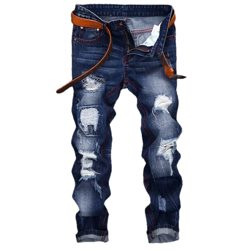 American youth trend to make old men's straight jeans