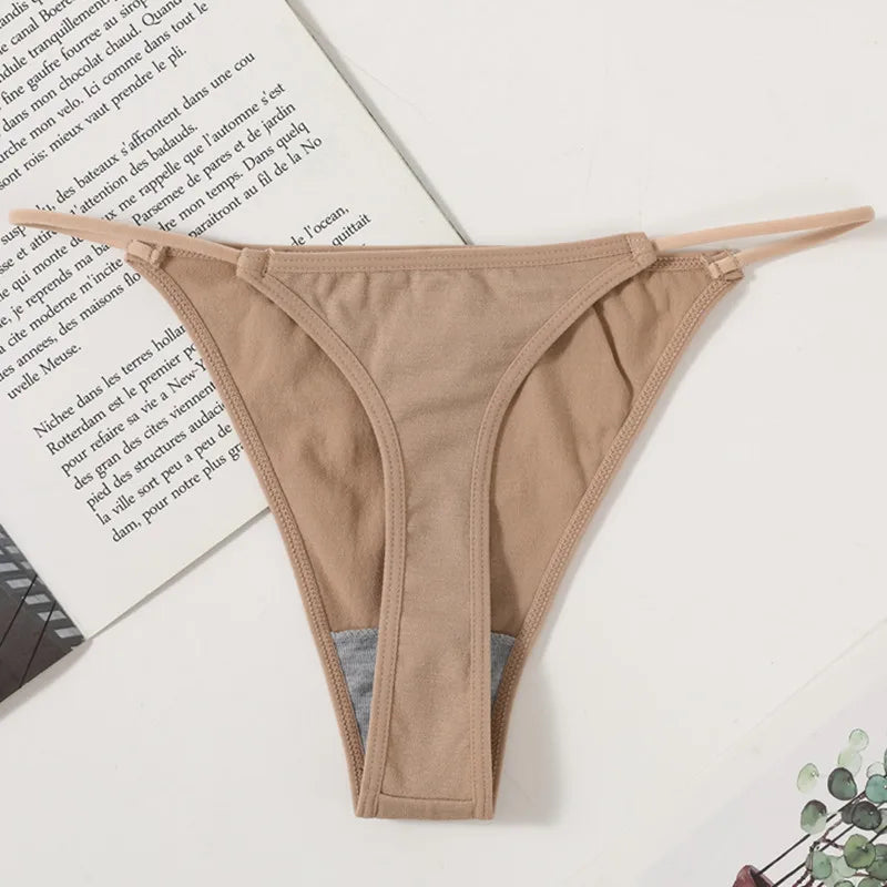 1PC Women Thongs G-String Seamless Panties High Leg Cut Panties Sexy Lingerie Low Waist Underwear Female T-Back M-L