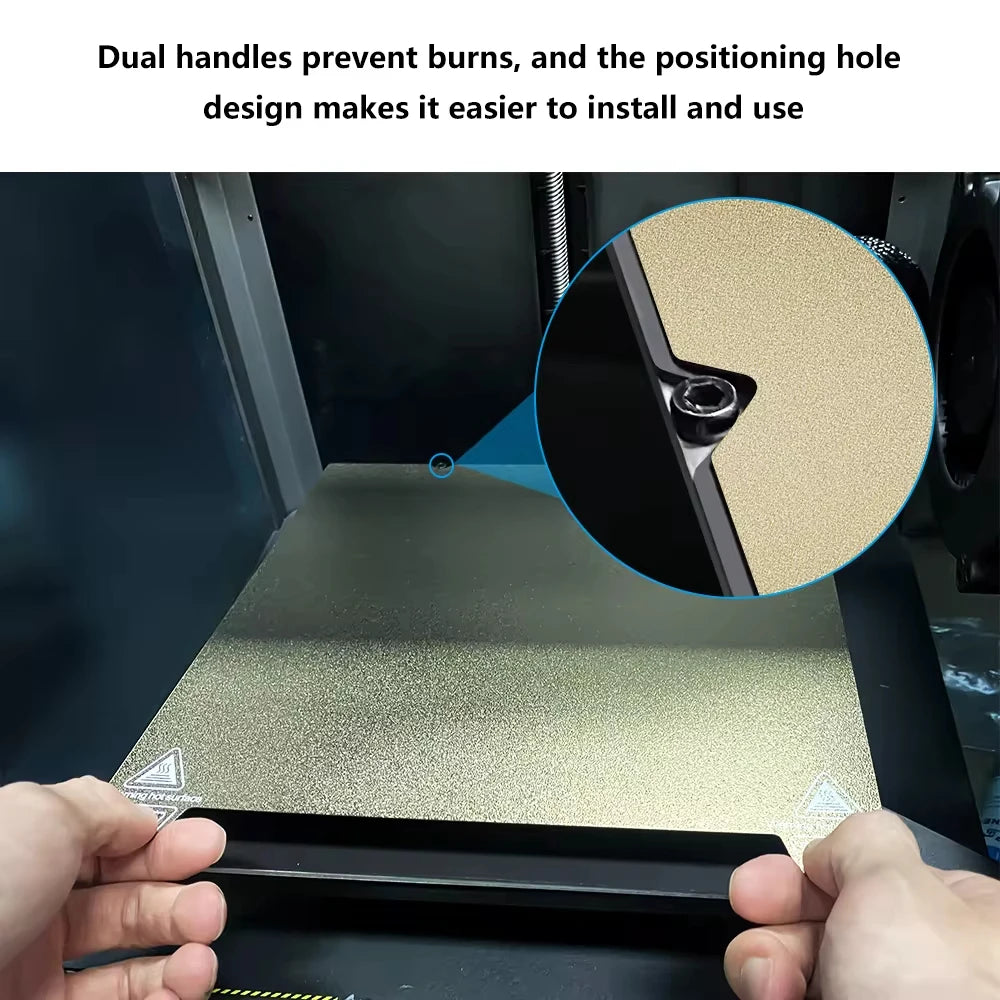 K1C PEI Sheet K1 Build Plate Double Sided PEO PET Spring Steel Sheet Ender 3 V3 SE H1H Plate for For Ender-3 S1 Pro/ Ender-5 S1