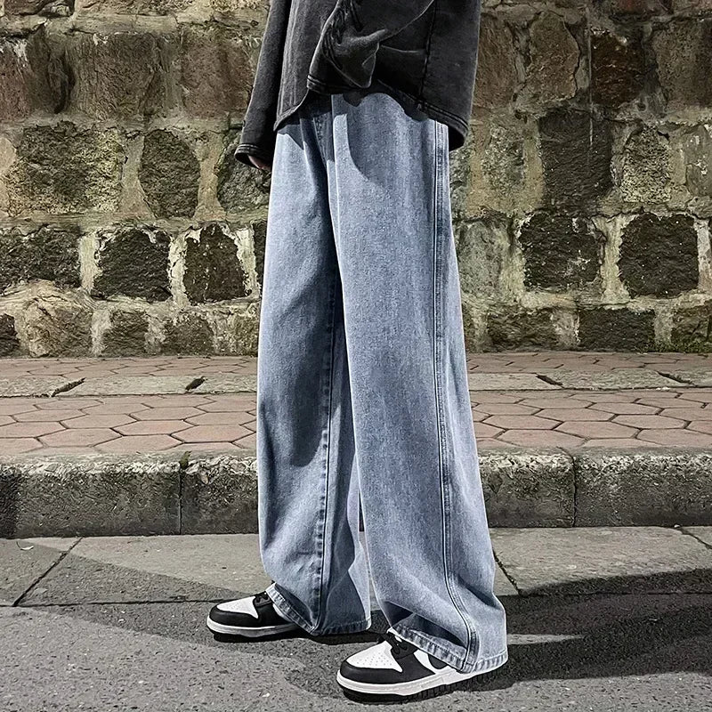 2024 New Streetwear Loose Jeans Men Korean Style Fashion